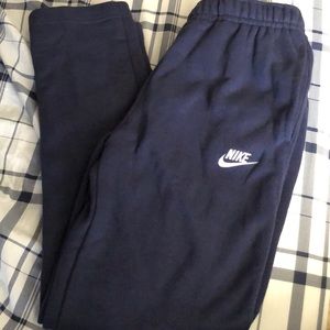 Mens Nike Sportswear Club Fleece Sweatpants Navy S